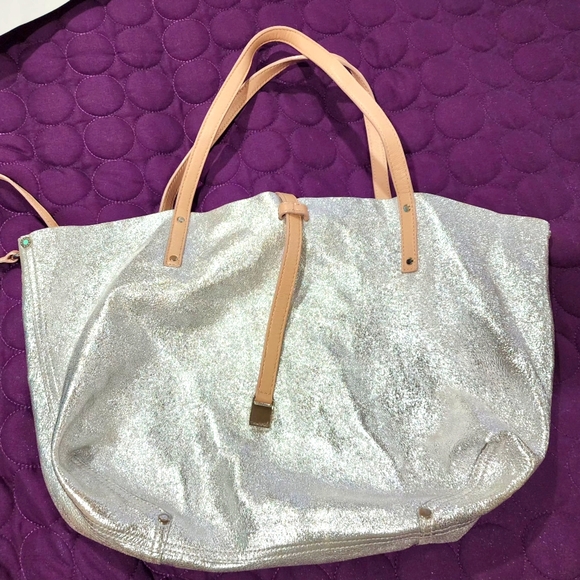 Tiffany & Co. Silver and Tan Tote Bags - Picture 8 of 15